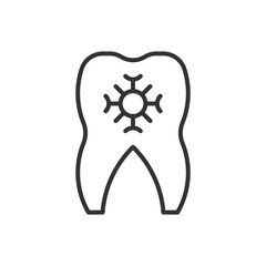 Infection Tooth Icon - Gum Tooth Icon