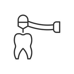 Drill Tooth Icon - Drilling Tooth Icon