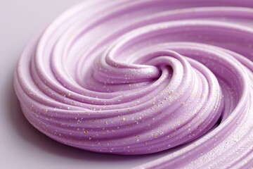 Vibrant purple slime with glitter showcases creative texture and playful appeal in a close-up view