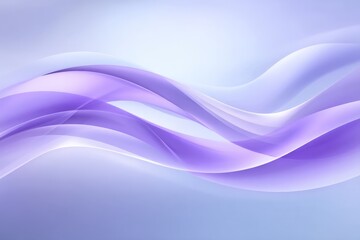 Naklejka premium Ethereal purple waves create a soothing visual effect against a light blue backdrop