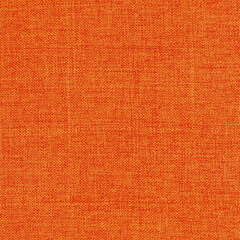 Orange linen fabric texture background, seamless pattern of natural textile.