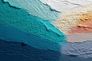 Colorful textured abstract wall art showcasing various shades blending together in a smooth artistic design