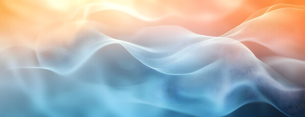 Fototapeta premium Abstract blurred background with white gray and blue tones soft light effect.
