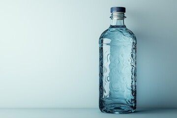 Water bottle isolated on a white background