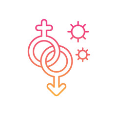 Sexually Transmitted Infections Icon vector