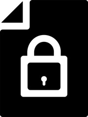 Rounded Filled Padlock Icon