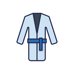 Bathrobe Vector icon