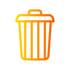 garbage gradient icon