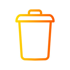 garbage gradient icon