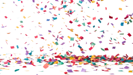 Colorful Confetti Falling Celebration Party Background Design