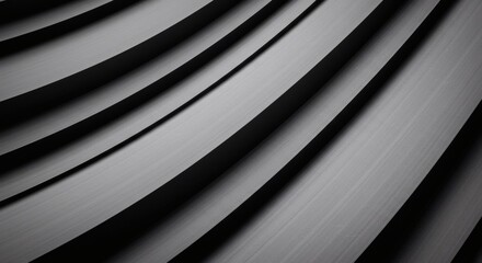 Obraz premium Abstract Silver Curves Modern Metal Texture Background Design.