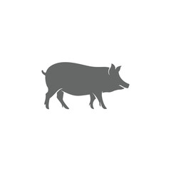 pig and piglet vector illustration
