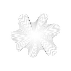 abstract organic flowing waveform circle ring. fluid shapes vector design. blend effect