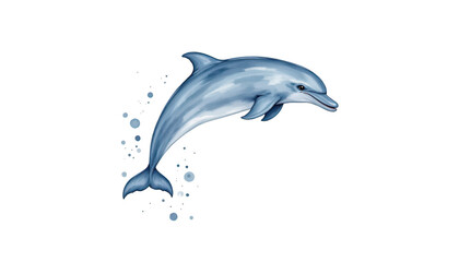 Majestic dolphin breaching the waves, a breathtaking display of marine wildlife dolphin