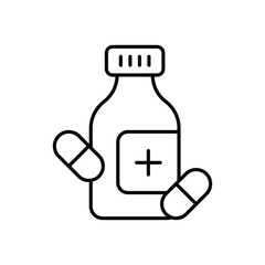 Medicine Bottle Icon vector