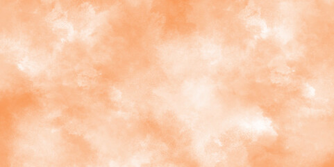 Abstract Orange watercolor background. Colorful watercolor background with paper texture and stains. Aquarelle painted watercolor canvas for splash design.  Artistic hand painted texture.