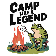 Adventure Forest Camping T-shirt for Campfire Legends Fans

