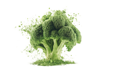Fresh Broccoli Isolated on Transparent Background for Healthy Eating Concept