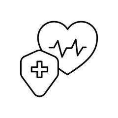Health Insurance Icon vector
