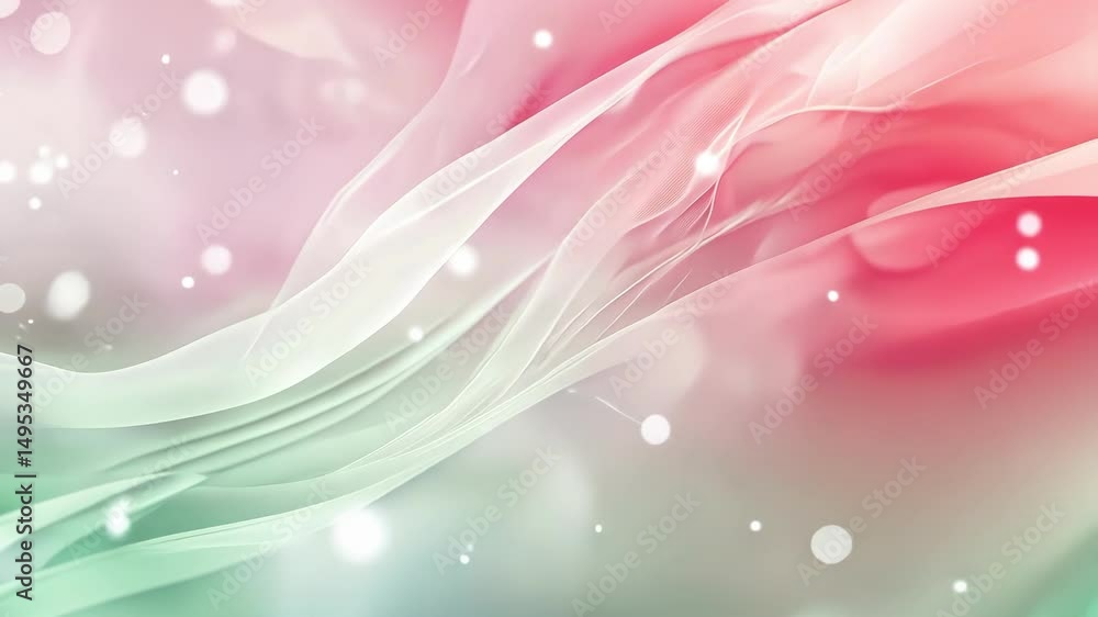 Poster abstract colorful wave design with bokeh lights, elegant background for creative projects