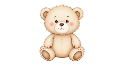 Adorable teddy bear enjoying a relaxing moment outdoors in nature