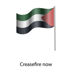 Palestine flag icon vector illustration
