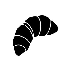 croissant curve on white background  .svg