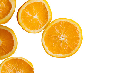 Fresh Orange Juice Isolated on Transparent or White Background