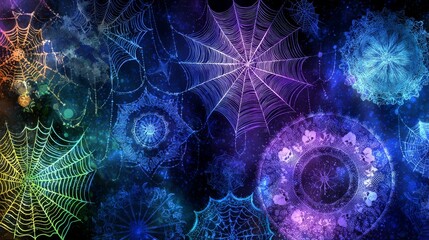 A vibrant representation of neurodiversity is depicted through a neural network design with diverse cognitive pathways and connections, signifying unique thought processes in a minimalist style