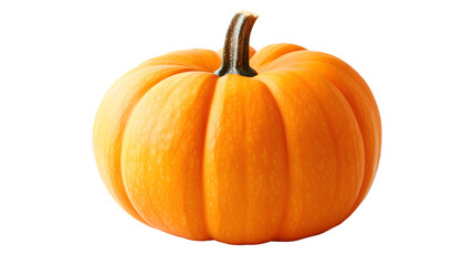 Obraz premium Fresh Pumpkin Isolated on Transparent Background for Seasonal Cooking and Halloween Design