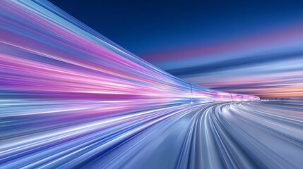 The image's theme is a neon highway with a futuristic sunset drive, centered around retrofuturism