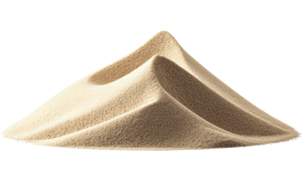 Sandy Oasis: A serene studio shot featuring a mound of sand that evokes the tranquility of a desert landscape, inviting viewers to contemplate the quietude of a remote oasis.