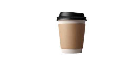 Warm Sip: A meticulously crafted coffee cup awaits, its insulated sleeve promising a comforting, energizing experience. Evoking feelings of a perfect moment, start your day right