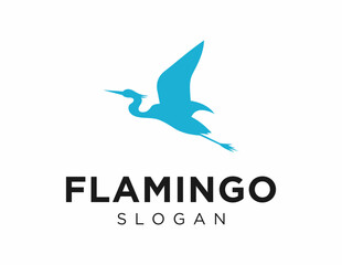 Logo about Flamingo on a white background. created using the CorelDraw application.