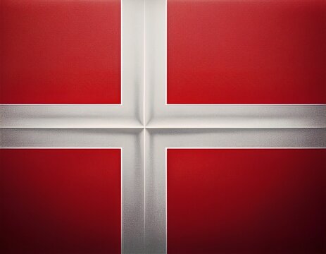 D&auml;nische Flagge mit wei&szlig;em skandinavischem Kreuz auf rotem Hintergrund