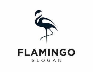Logo about Flamingo on a white background. created using the CorelDraw application.