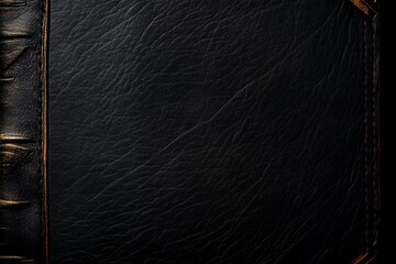 Black Leather Bound Book Cover Texture