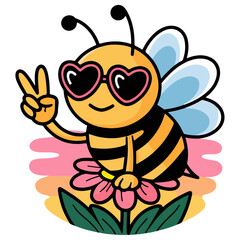 bee and flower