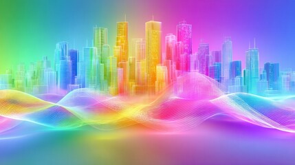 The dynamic computer and technology-driven business is backed by an abstract circuit pattern with a futuristic cityscape aesthetic, hinting at a forward-thinking approach and digital innovation
