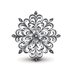 My very Simple flat 2D icon, snowflake isolated on a white background, vector, flat design, animation design, simple flat 2D icon, minimalist design, vector design, eps