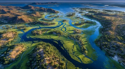 The cultivation of rice paddy in Brazil's vast wetland area, using traditional flood-based irrigation, highlights the large land use associated with extensive agriculture