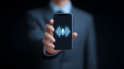 or voice recording, the man used a mobile phone with a recording application