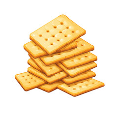My very Simple flat 2D icon, crackers bunch isolated on a white background, vector, flat design, animation design, simple flat 2D icon, minimalist design, vector design, eps format