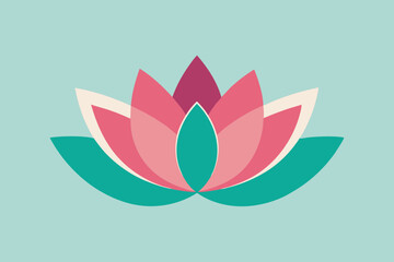 vector illustration of a lotus flower