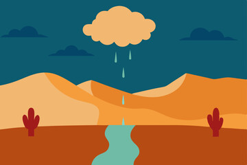 distant thunderstorm over wide desert plains small.svg