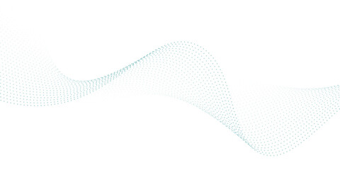 Abstract blue wave vector banner template
