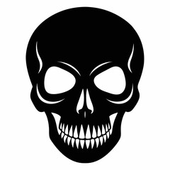 human skull vector illustration