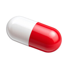 Minimalist Red and White Capsule Icon, Transparent PNG 