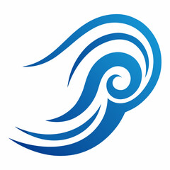 abstract blue background with waves