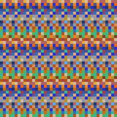 ABSTRACT RANDOM SQUARE PATTERN PIXEL BACKGROUND FLAT COLORFUL SHAPES DESIGN VECTOR TEMPLATE FOR WALLPAPER, COVER DESIGN
